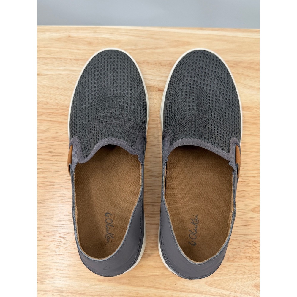 OluKai Pehuea Womens W9 Slip On Sneakers Gray Mesh Lightweight Walking Shoes - Picture 8 of 11